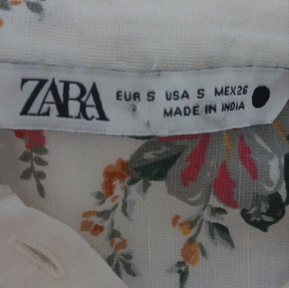 ZARA,Floral Embroidered Blouse - Picture 8 of 10